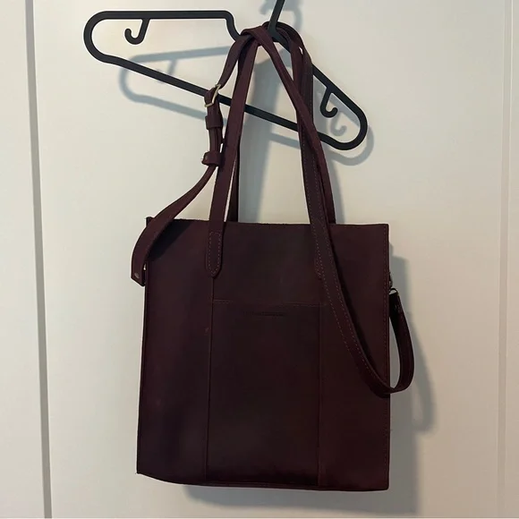 Portland Leather Large Lola Zipper Crossbody Tote Bag - Picture 3 of 8